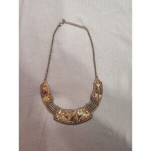 Women's Bronze Statement Necklace Jewelry